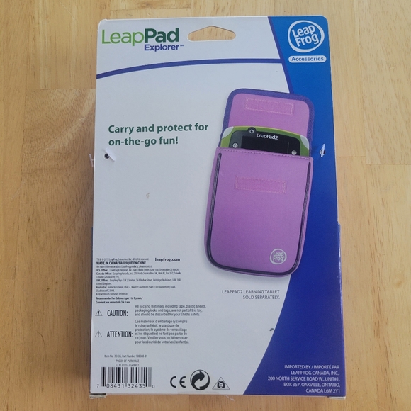 NEW Leap Frog Leap Pad Explorer Neoprene Sleeve Case - Picture 2 of 3